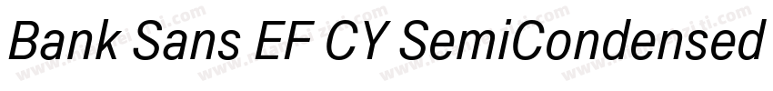 Bank Sans EF CY SemiCondensed Mediu字体转换